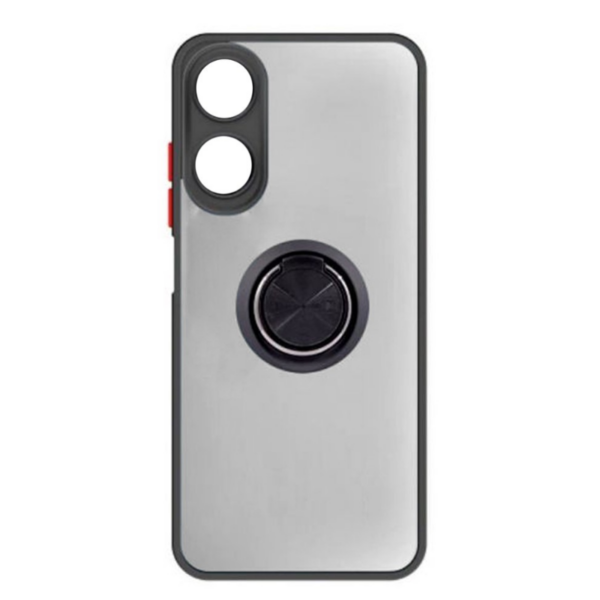 CASE WITH SUPPORT RING FOR OPPO A38 4G BLACK